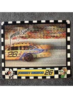 RARE 90s Johnny Benson #26 Cheerios Pop Secret Racing Souvenir Placemat Decor